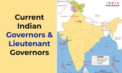 Current Indian Governors, Lieutenant Governors